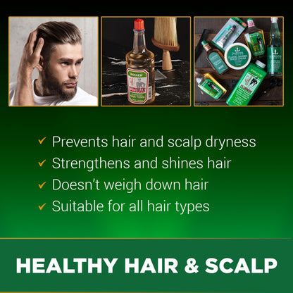 Greaseless hair tonic by Clubman Pinaud for dry scalp relief and shine