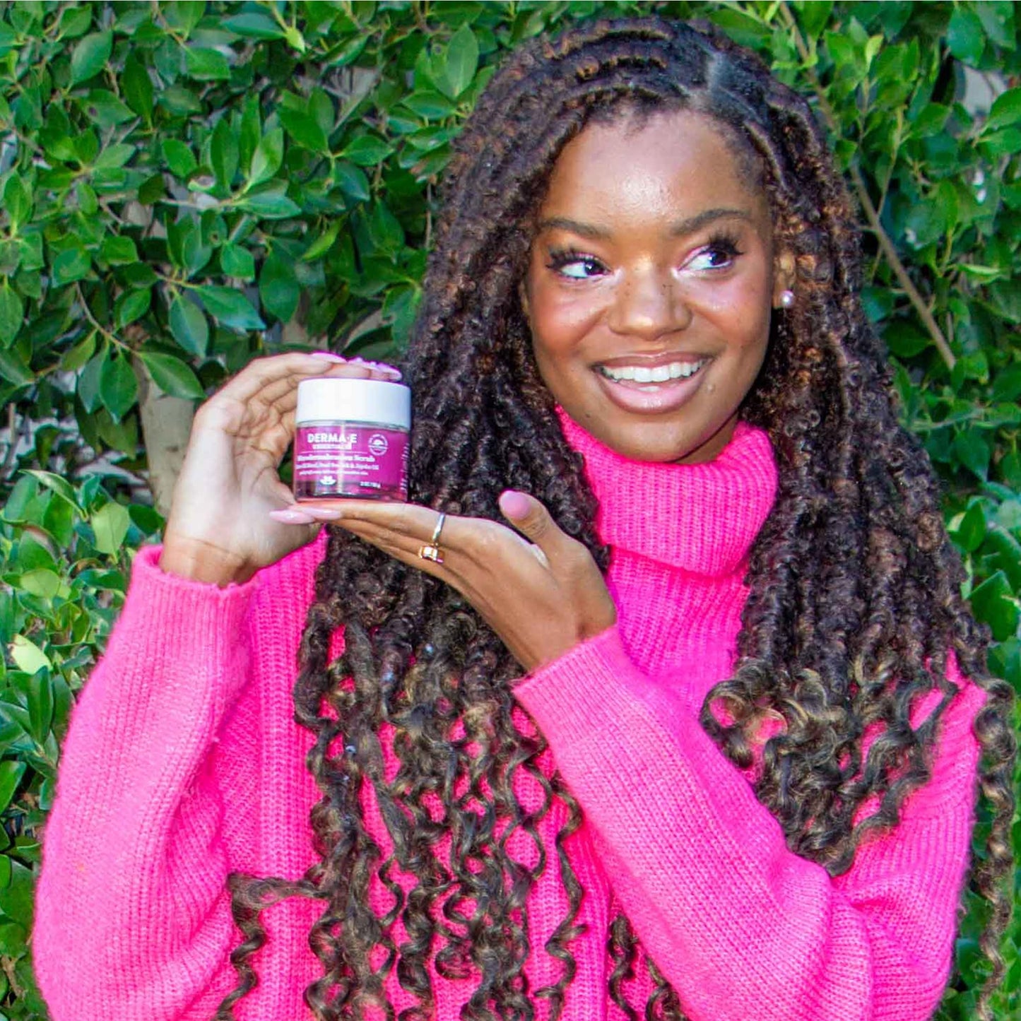 Derma E skincare facial scrub retail packaging