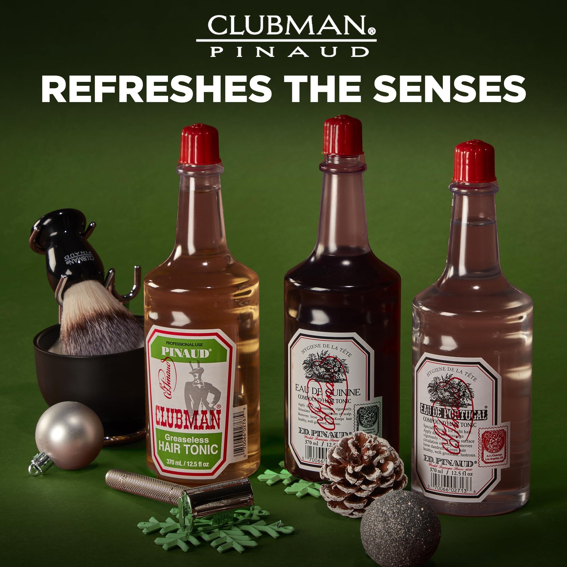 Clubman Pinaud twelve and a half fluid ounce daily leave in hair tonic