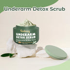 Berlaney Detox Scrub lifestyle display with natural botanical ingredients