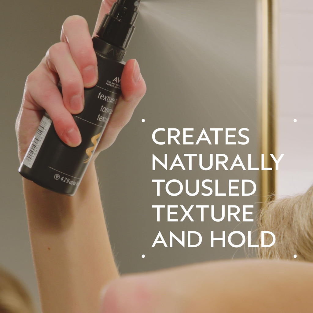 Aveda texturizing spray with cane sugar and salt ingredients