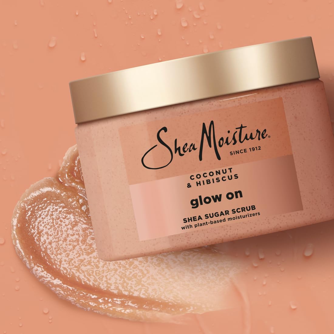 SheaMoisture Coconut and Hibiscus exfoliating paste texture closeup view