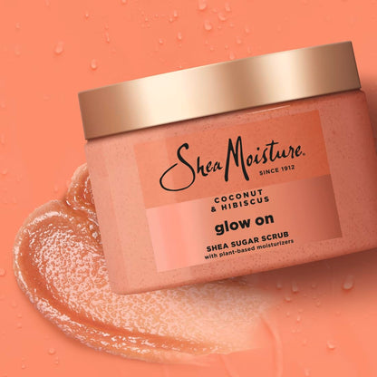 SheaMoisture Coconut and Hibiscus exfoliating paste texture closeup view