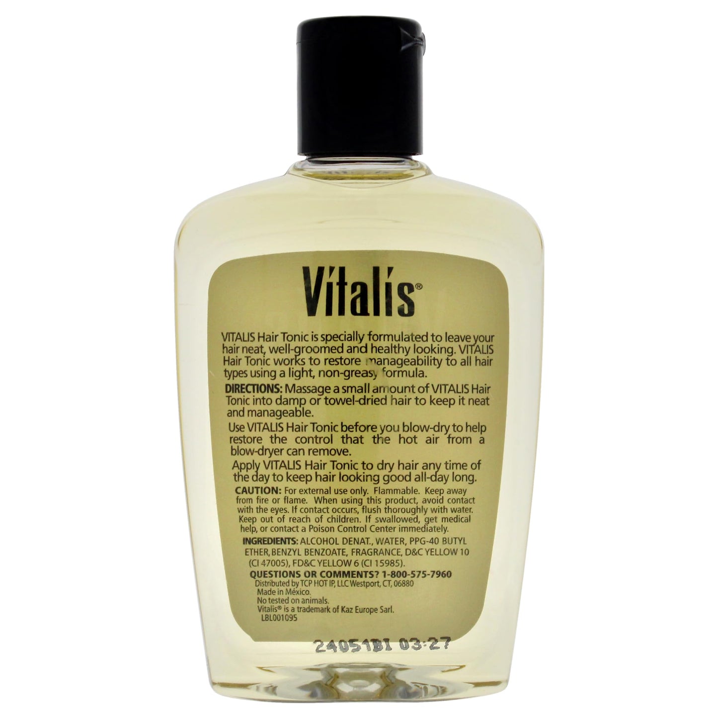 Vitalis non greasy hair tonic liquid for men frizz control styling
