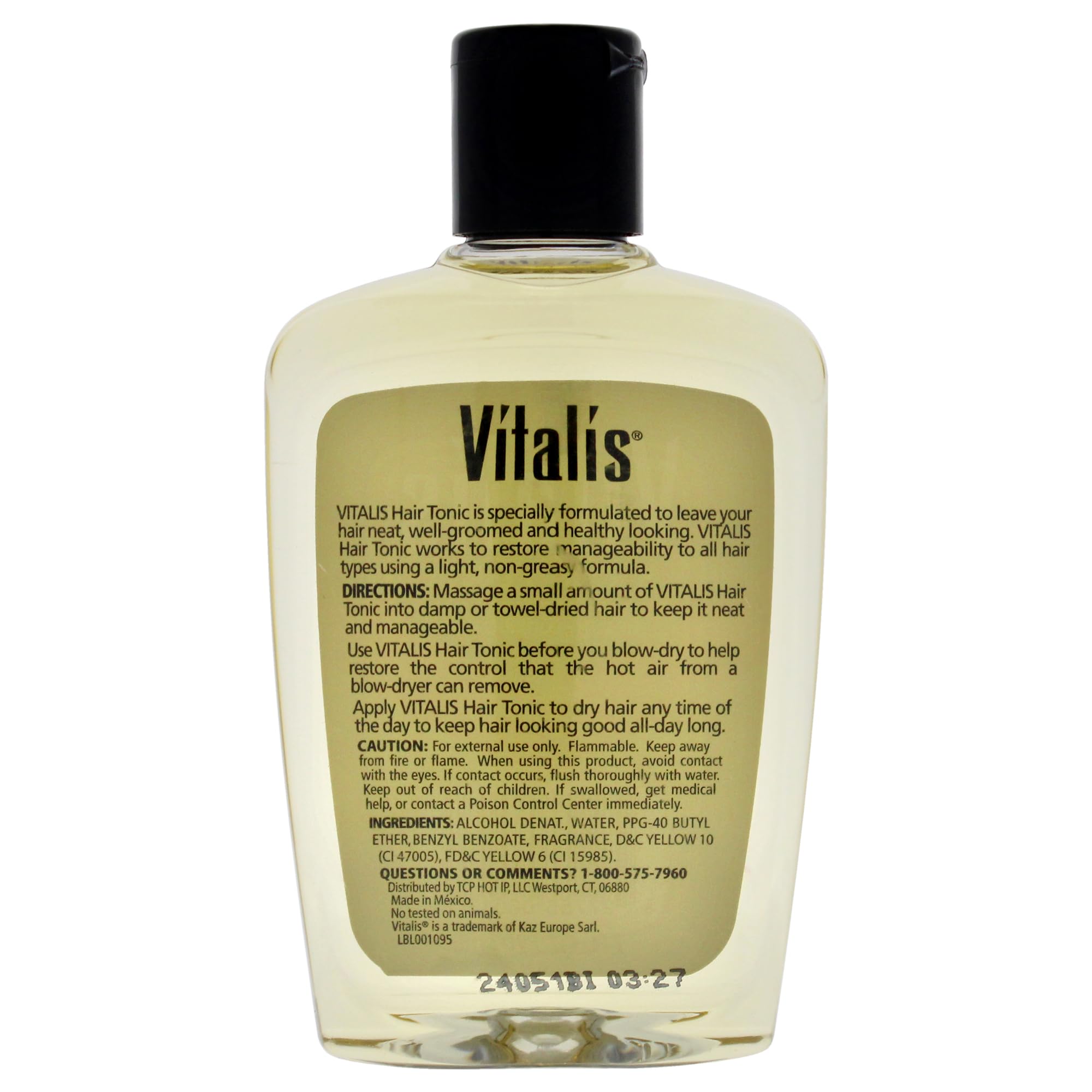 Vitalis non greasy hair tonic liquid for men frizz control styling