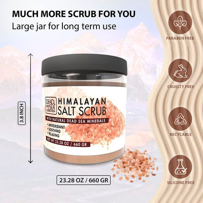 Dead Sea Collection moisturizing body exfoliator back label showing usage instructions