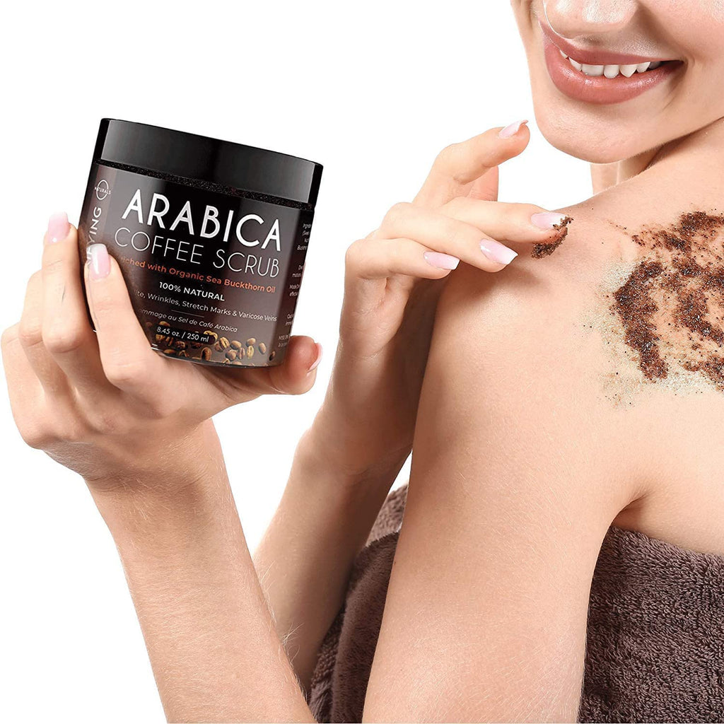 O Naturals Dead Sea salt body scrub texture showcase