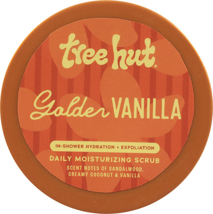Tree Hut Golden Vanilla whipped body scrub texture close up