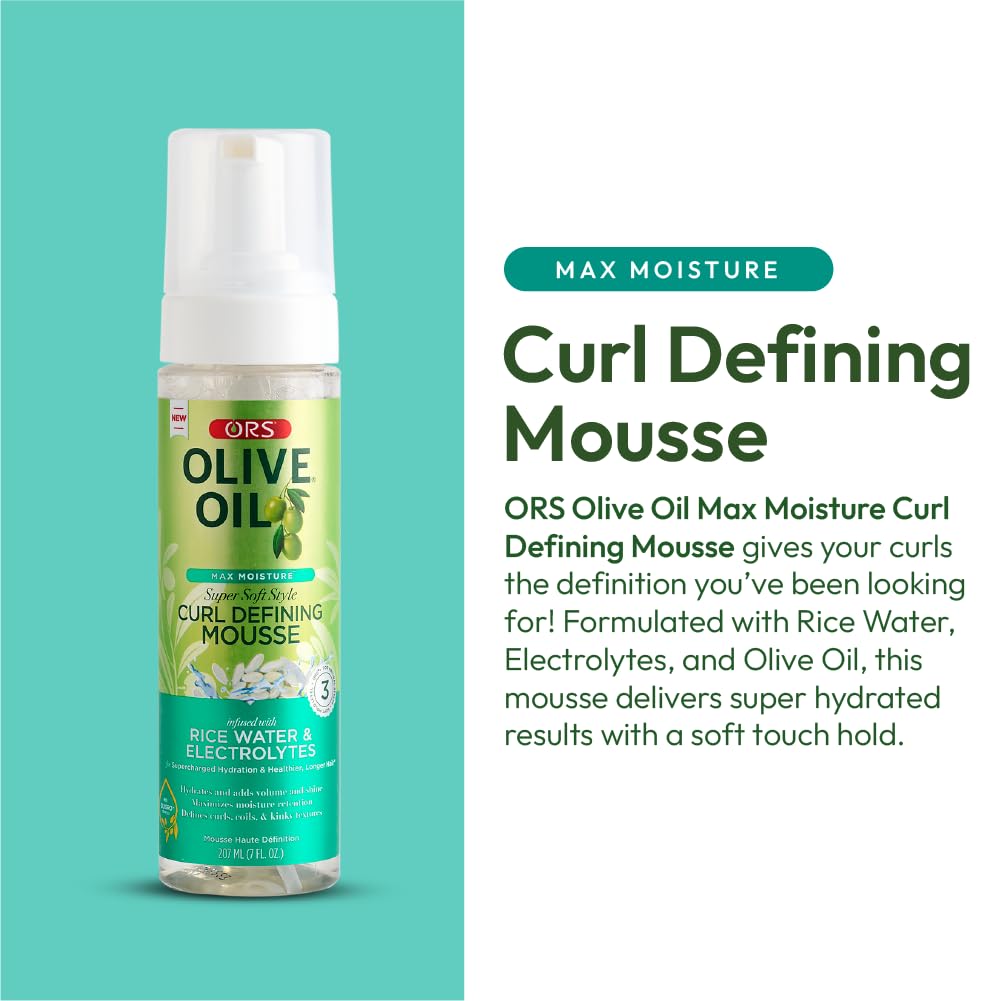 ORS Max Moisture product line display for natural hair care
