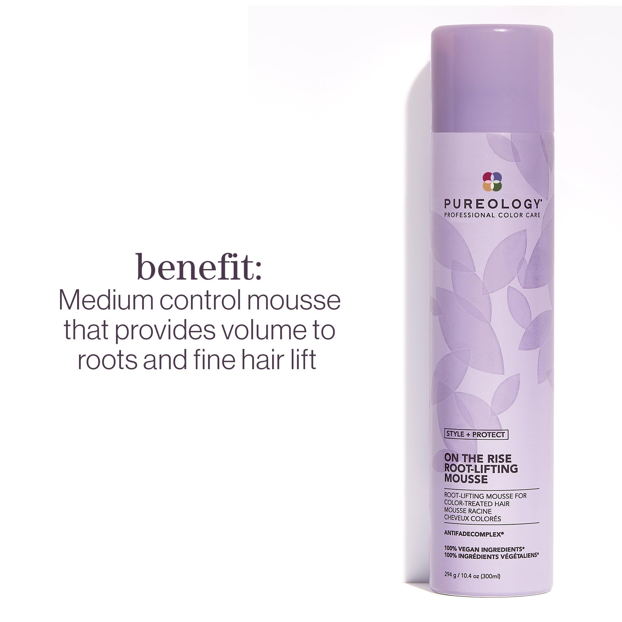 Pureology volumizing hair mousse spray can for color treated hair