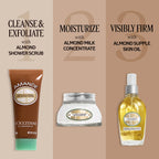 L'Occitane Almond Shower Scrub complete size and bottle presentation