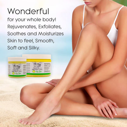 Authentic USA imported exfoliating salt scrub for body