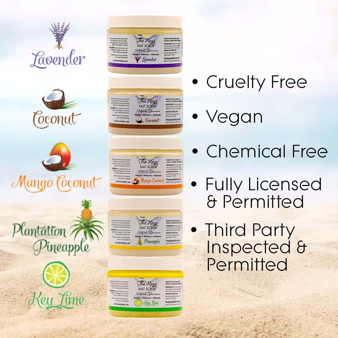 Moisturizing salt scrub for smooth hands and feet