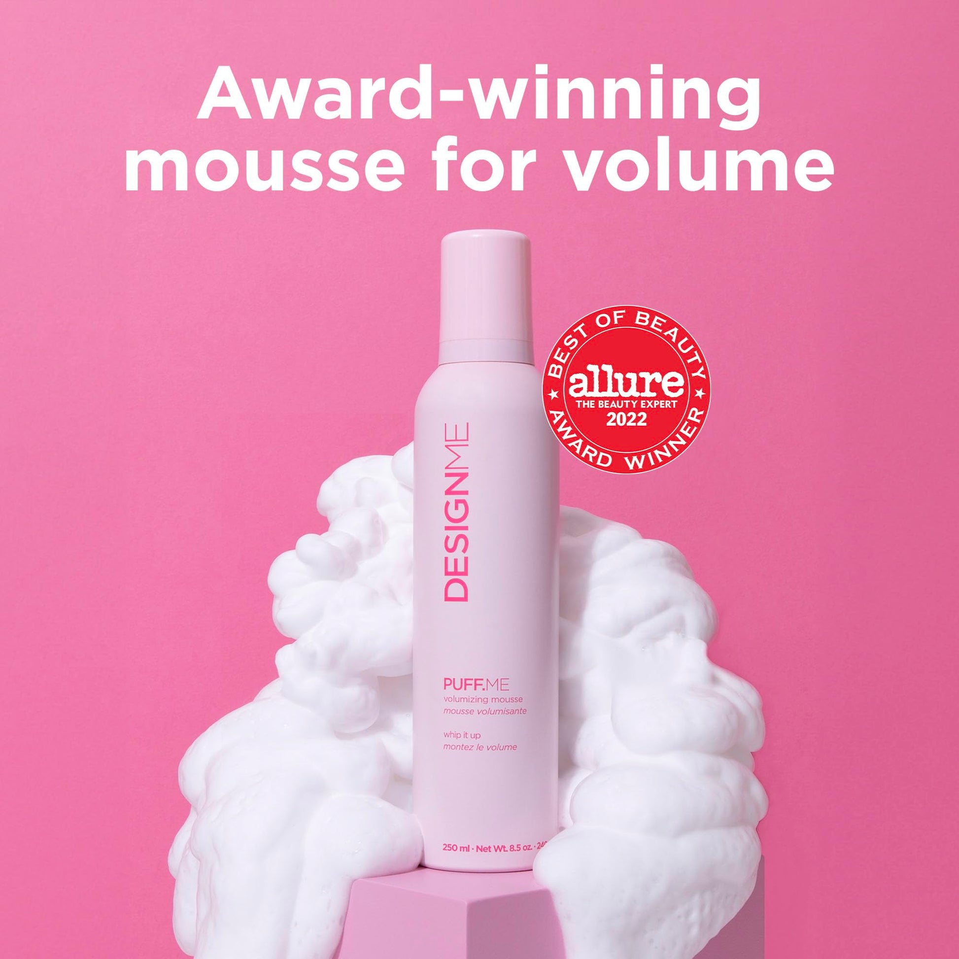 Authentic USA imported Design Me Puff Me Hair Volumizing Mousse for fine hair textures