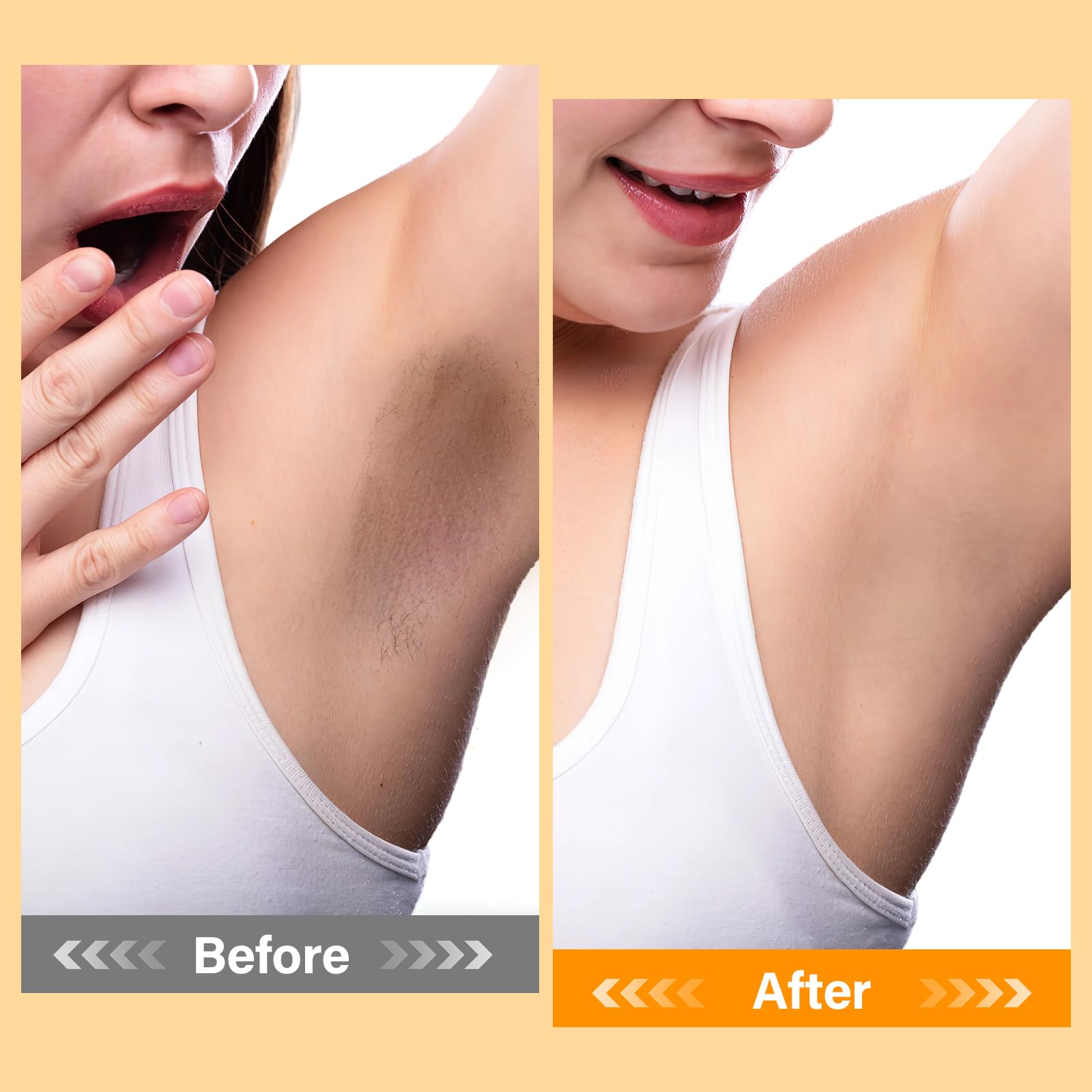Mosrrou exfoliating cream for dark underarms knees and elbows application view
