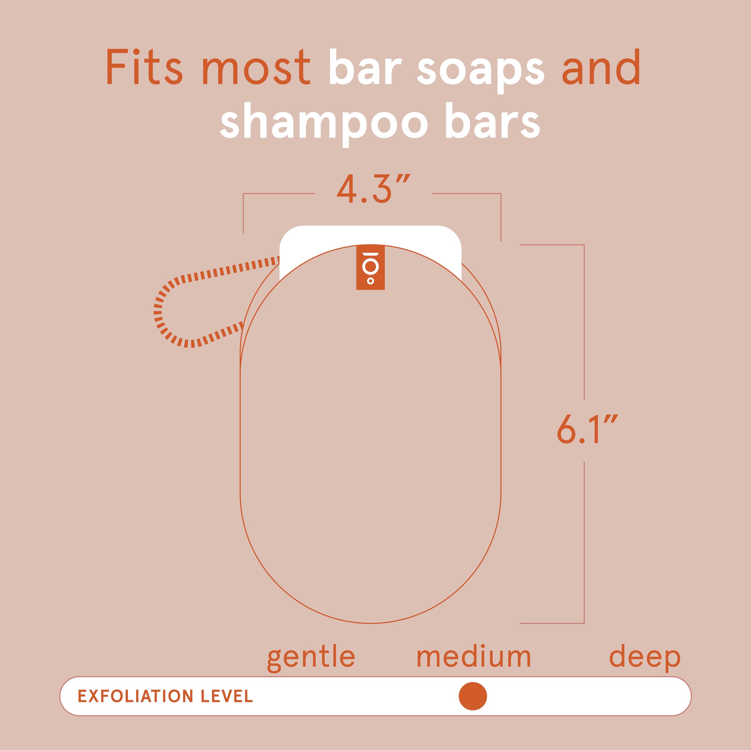 Cleanlogic soap saver bag with bar soap inside creating lather