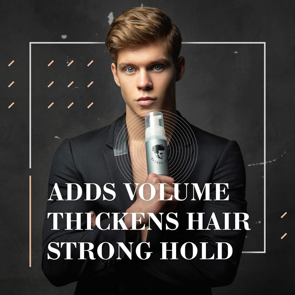 Avenue Man hair care product side profile