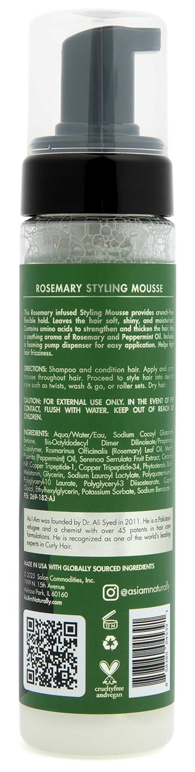As I Am USA imported beauty skincare and hair care styling product packaging