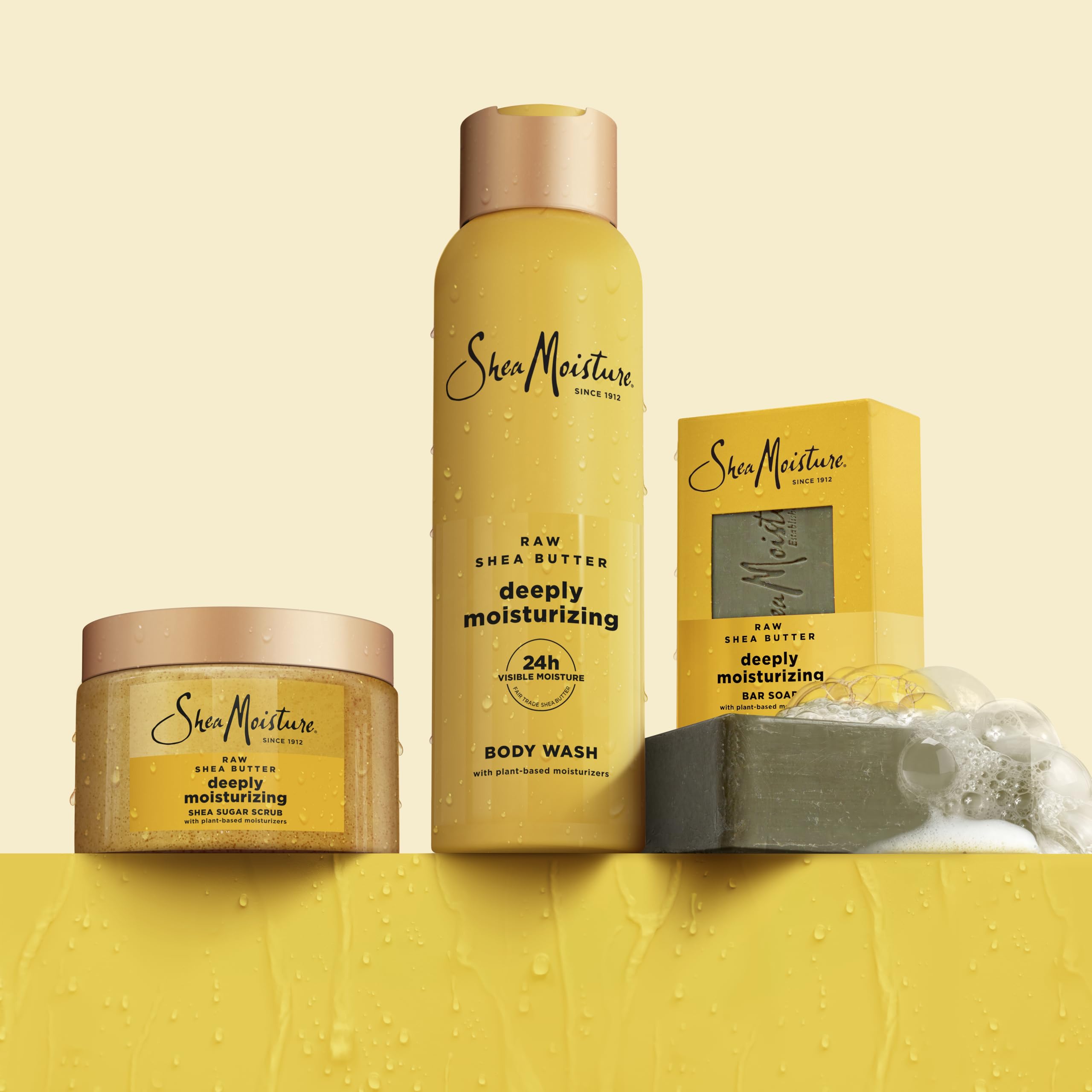 SheaMoisture deeply moisturizing scrub for melanin rich skin side view