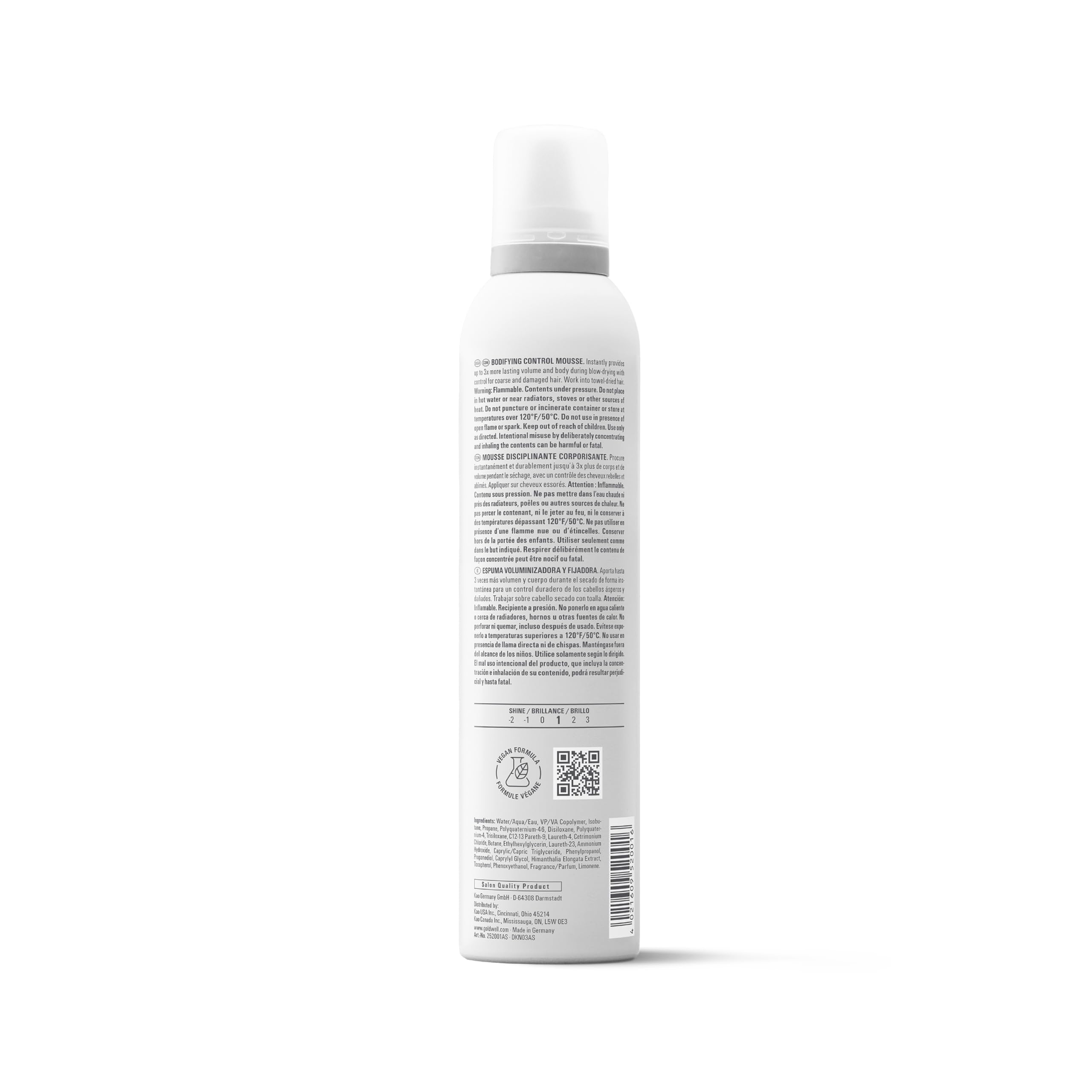 Goldwell styling mousse for hair volume and body
