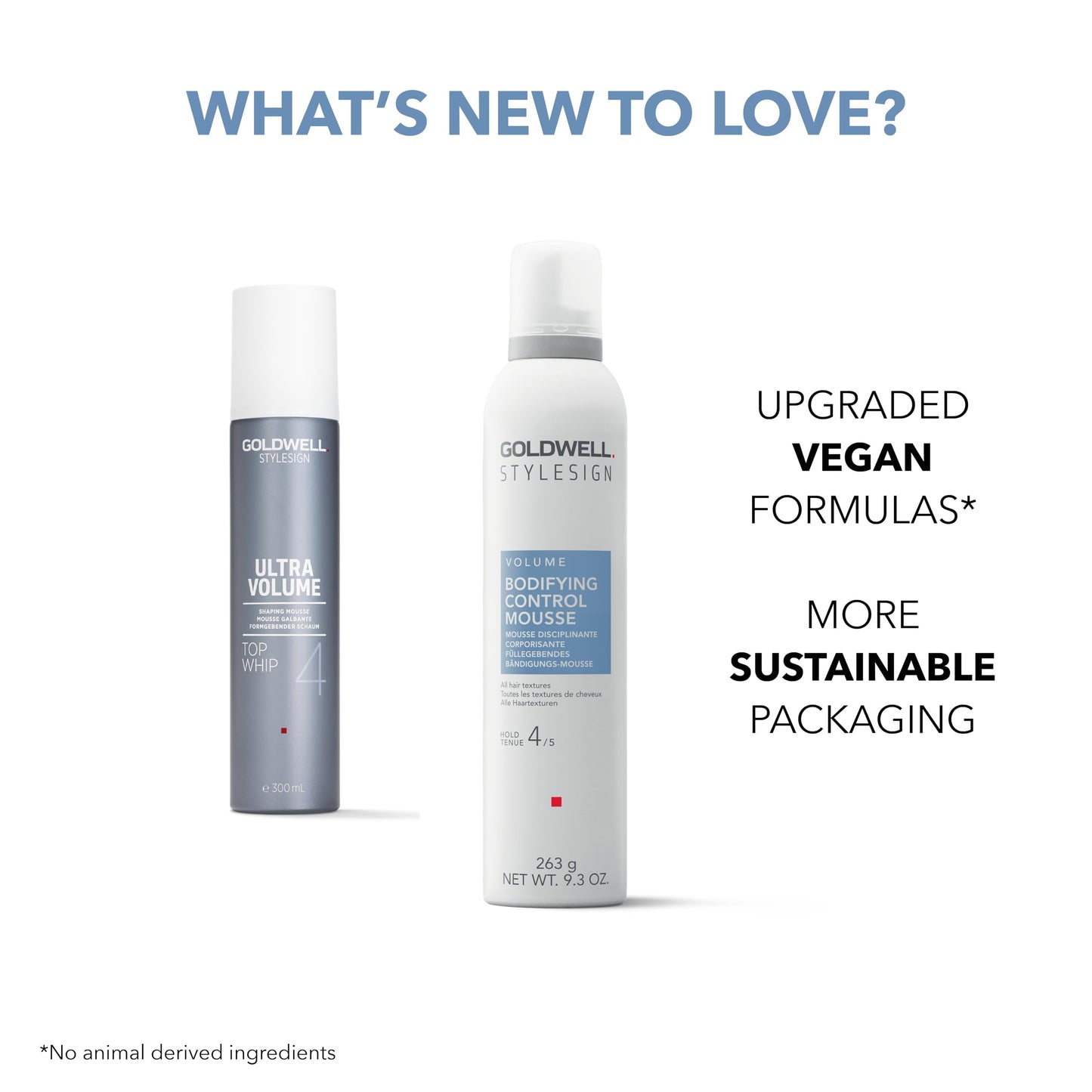 Authentic Goldwell hair styling foam for blowout