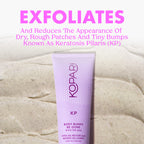 Kopari KP Body Bumps Be Gone Exfoliating Body Scrub tube packaging texture