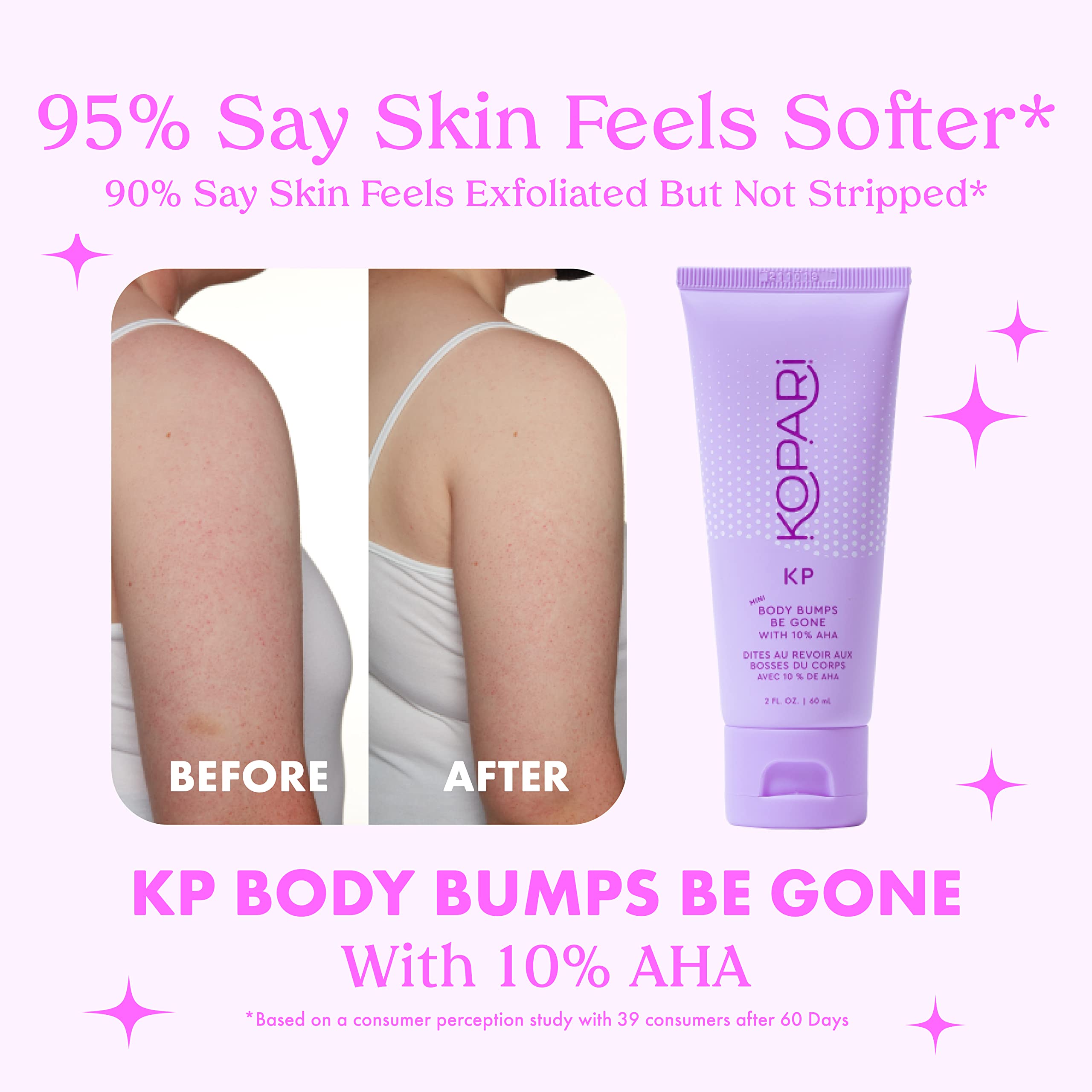 Kopari skincare product label showing 10% AHA ingredients