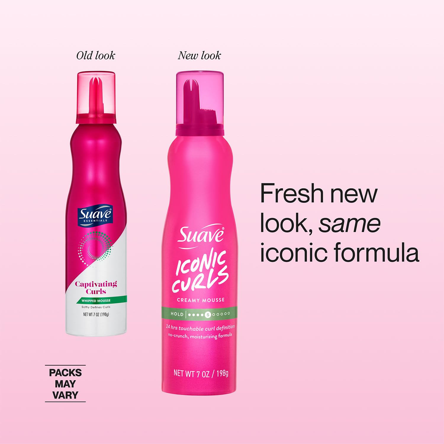 Suave alcohol free curl defining styling mousse for anti frizz results