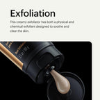 Manscaped Crop Exfoliator gel texture dispensed on hand
