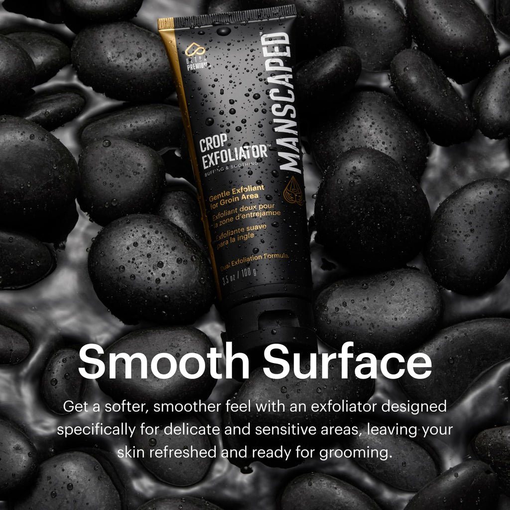Manscaped Crop Exfoliator sealed retail box packaging