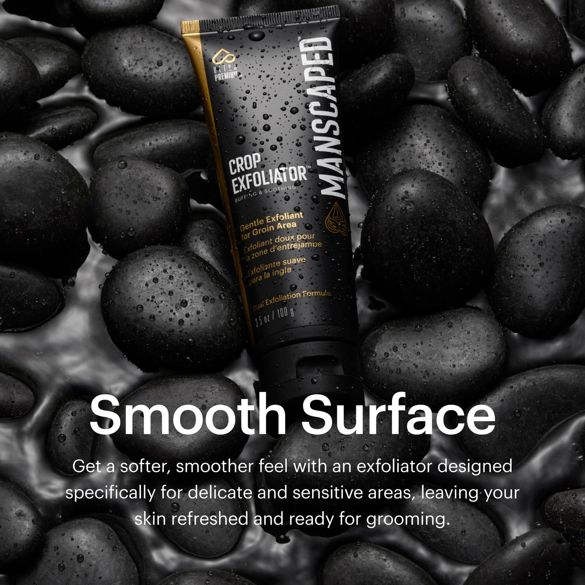 Manscaped Crop Exfoliator sealed retail box packaging