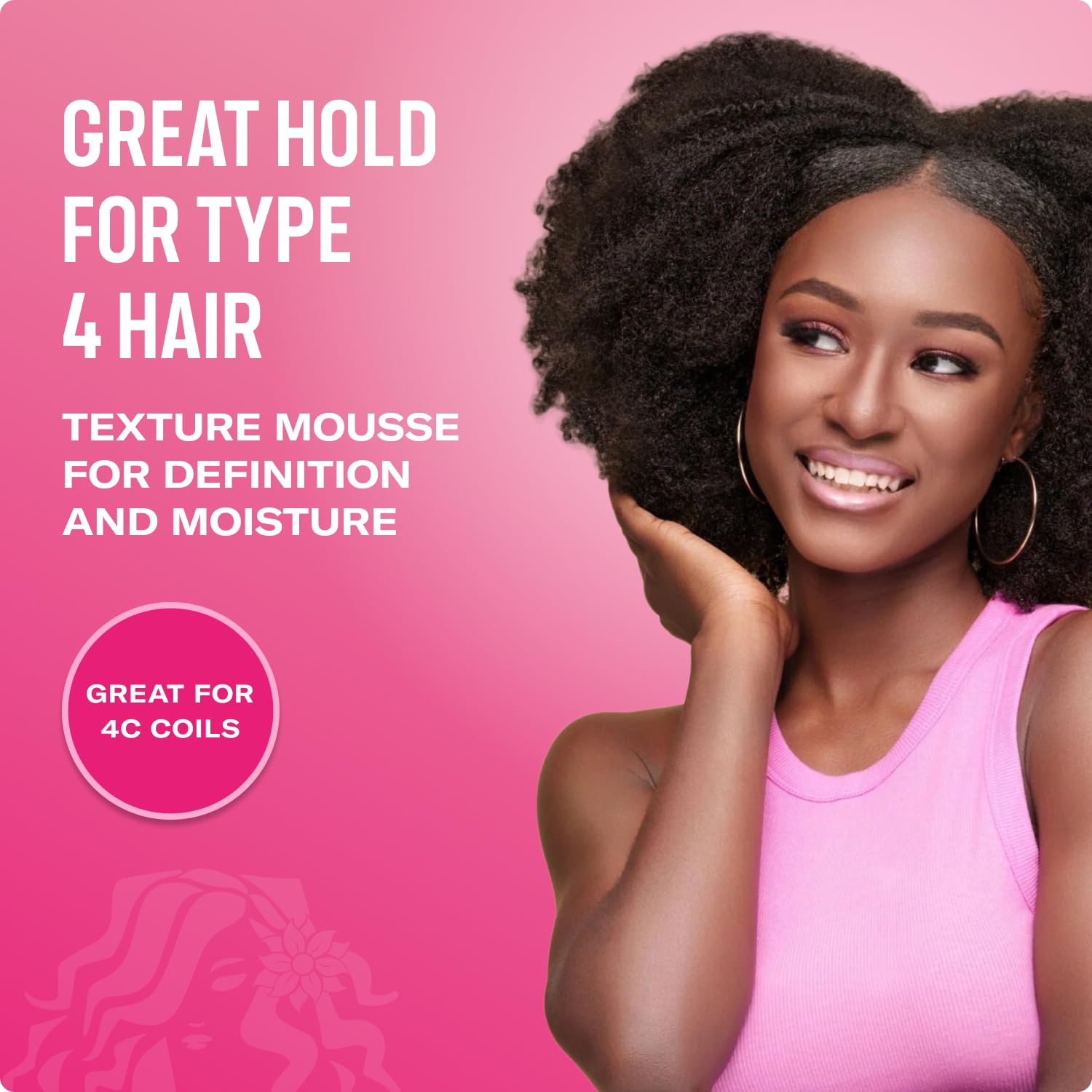 Mielle Organics curl defining mousse for Type 4 hair styling