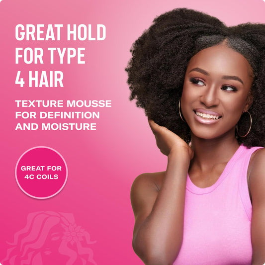 Mielle Organics curl defining mousse for Type 4 hair styling