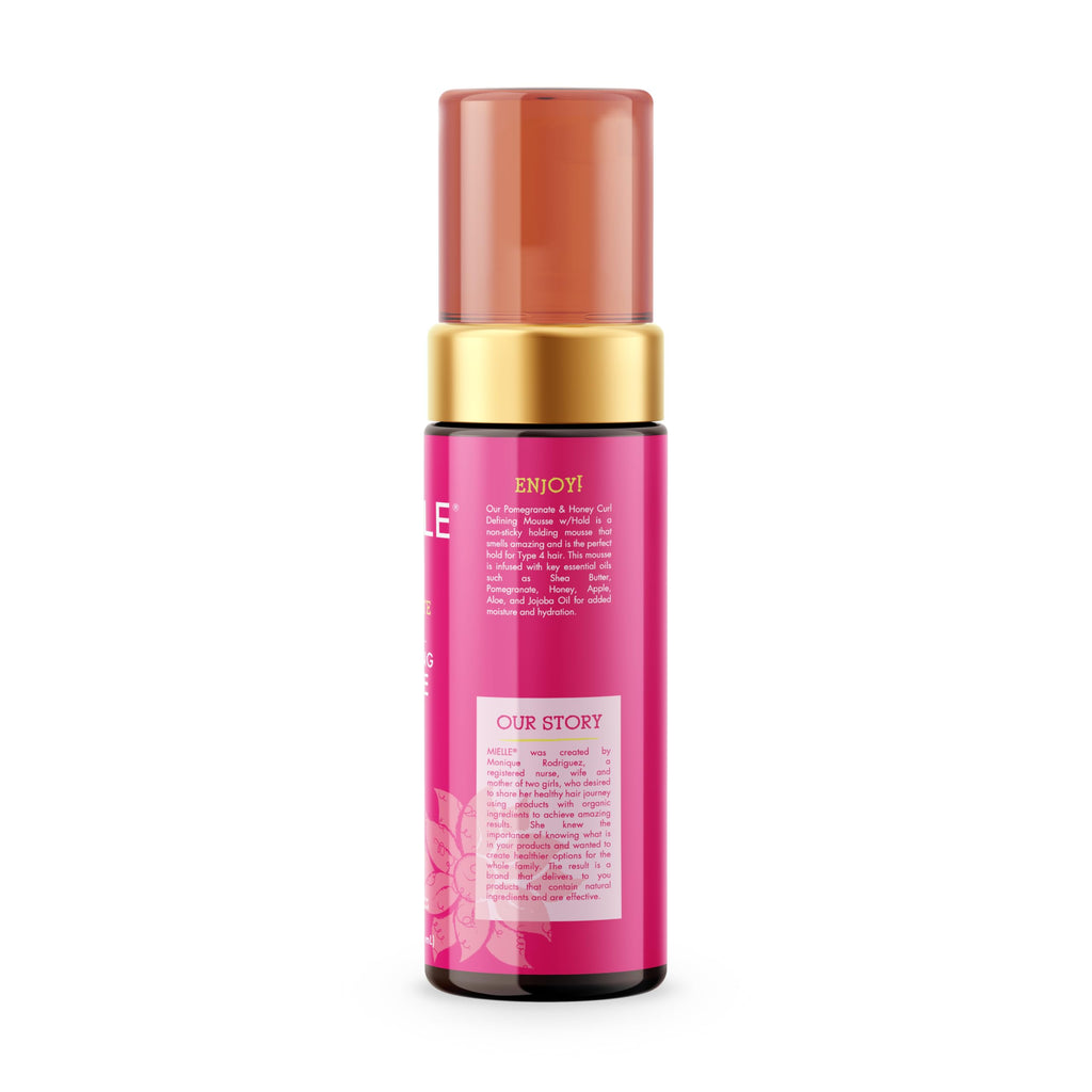 Mielle anti frizz defining mousse pump bottle overview