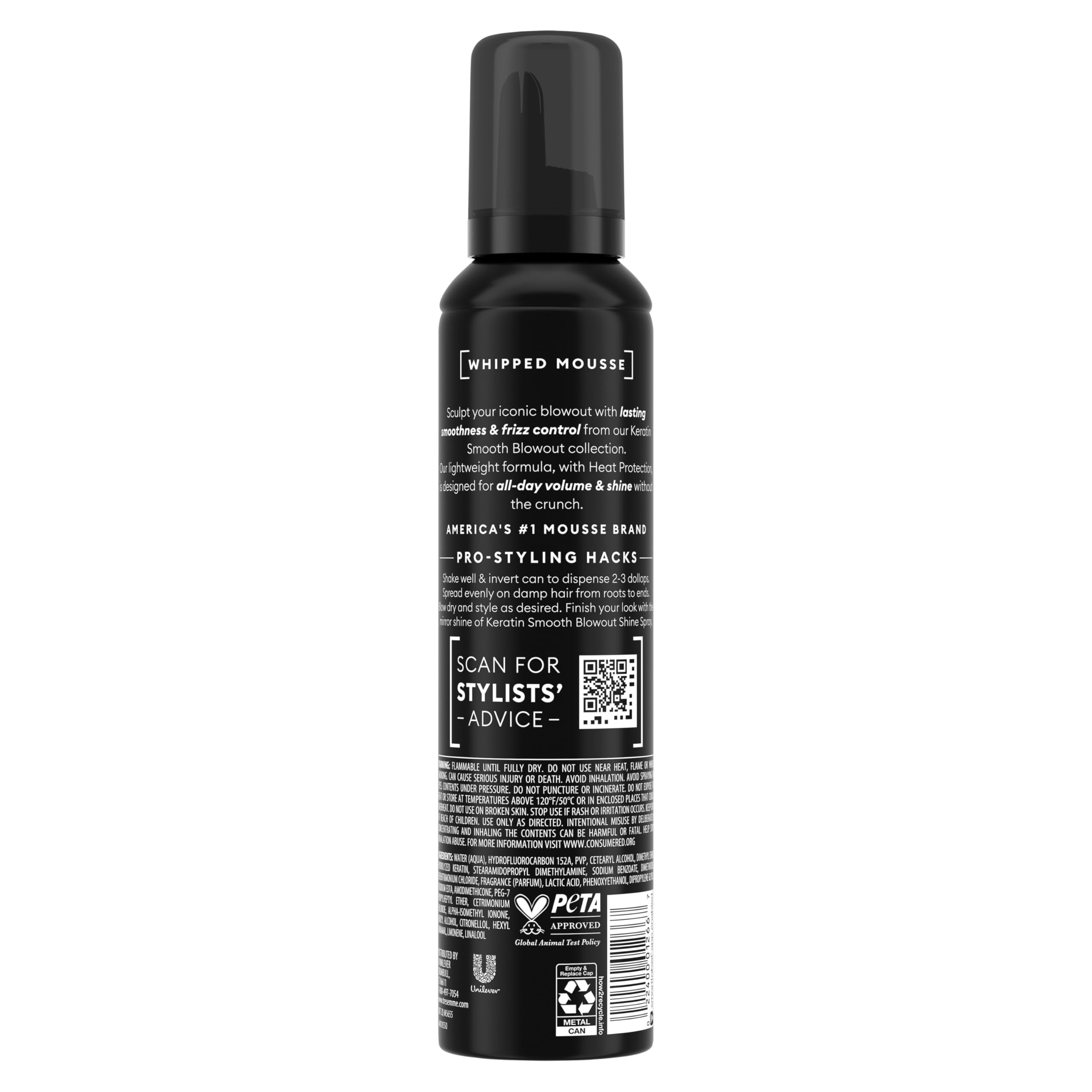 TRESemmÃ© Whipped Shaping Mousse 7 Fluid Ounce aerosol can