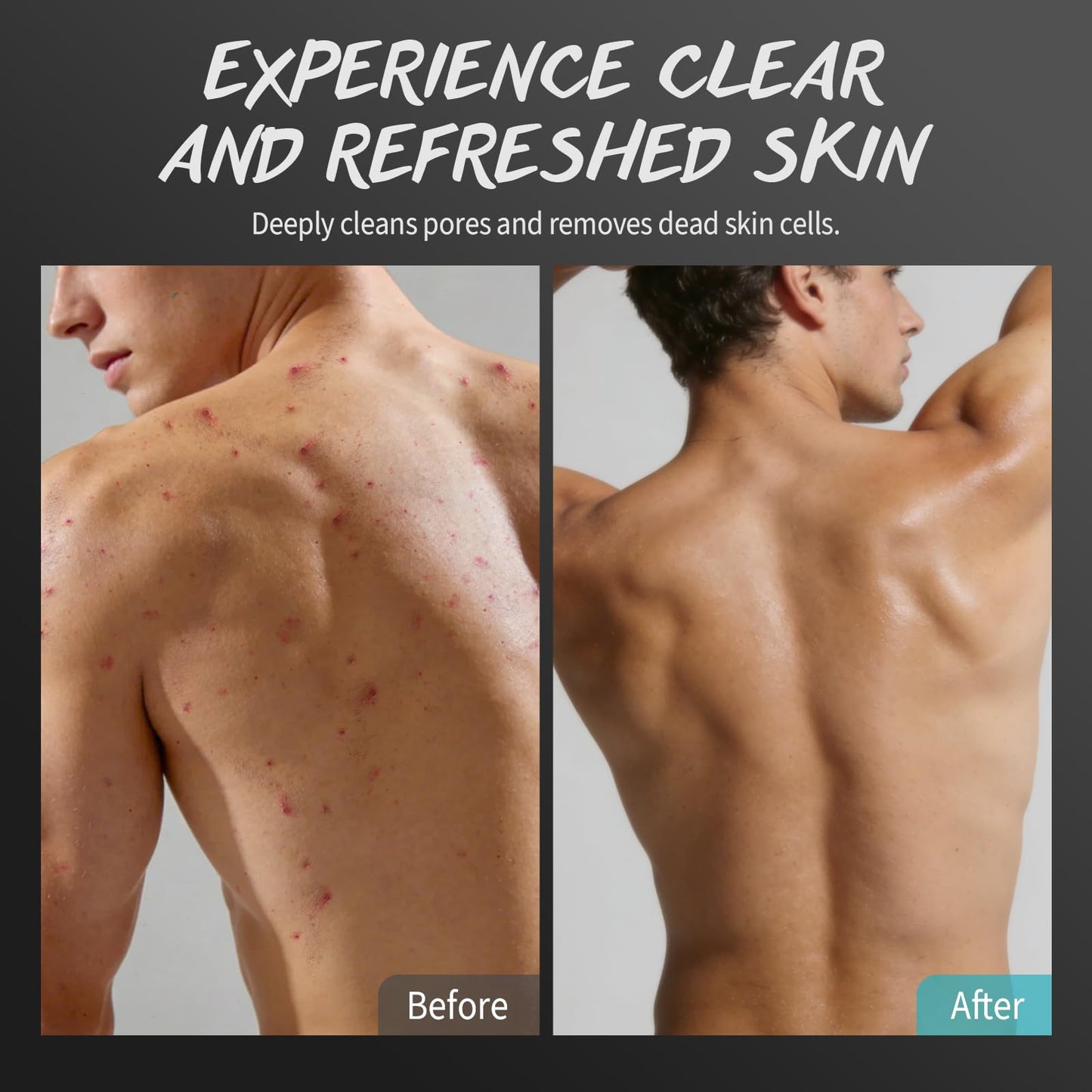 Premium men grooming body scrub with salicylic acid and tea tree