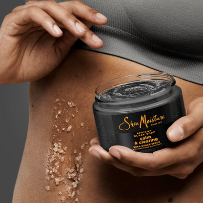 SheaMoisture natural skincare product packaging displaying fair trade shea butter logo
