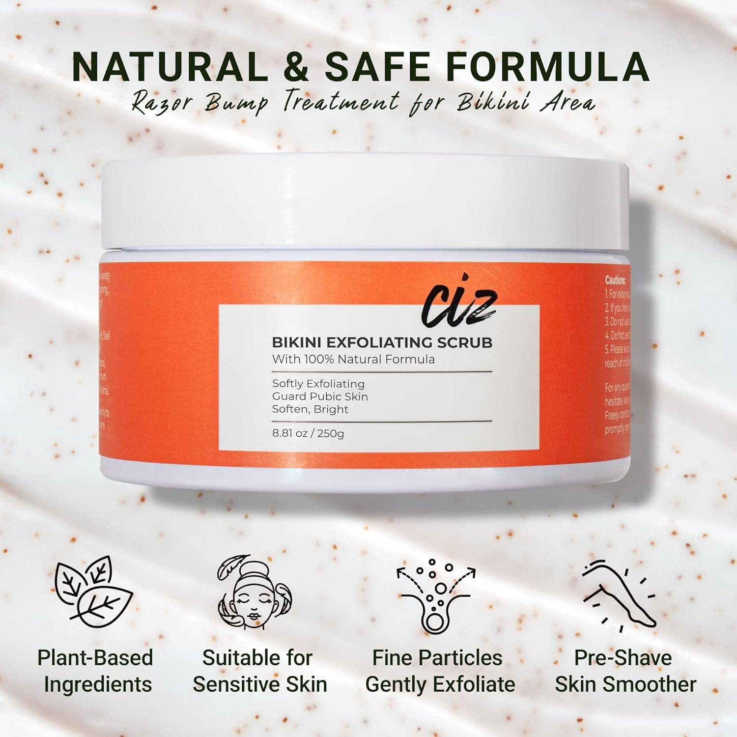 CIZ Ingrown Hair Treatment for Bikini Area application on sensitive skin