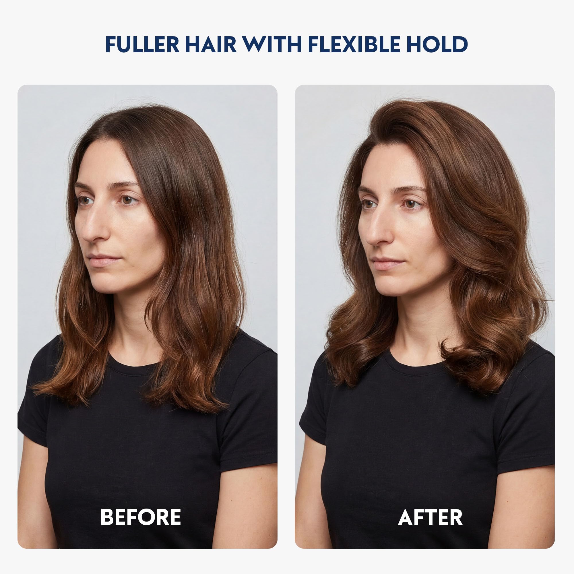 Fragrance free hypoallergenic volumizing hair foam bottle for sensitive scalp care