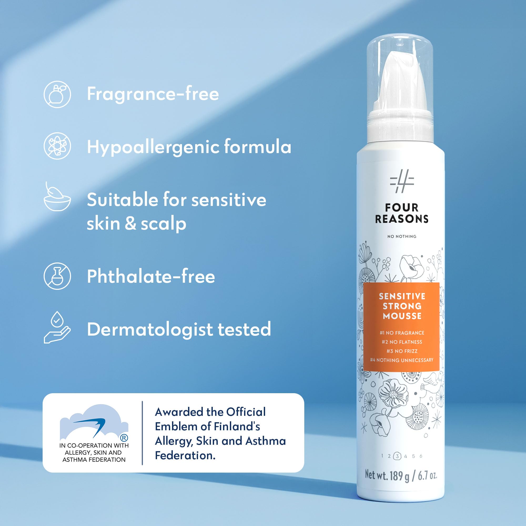 Premium imported USA hair volumizer for salon quality styling without irritation