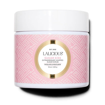 LALICIOUS pre shave body exfoliator with coconut oil and honey packaging