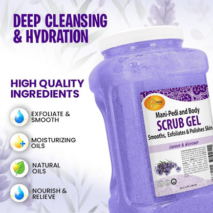 SPA REDI wildflower and lavender manicure and pedicure skin prep gel
