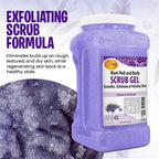Professional spa setting with Spa Redi 128 ounce scrub container