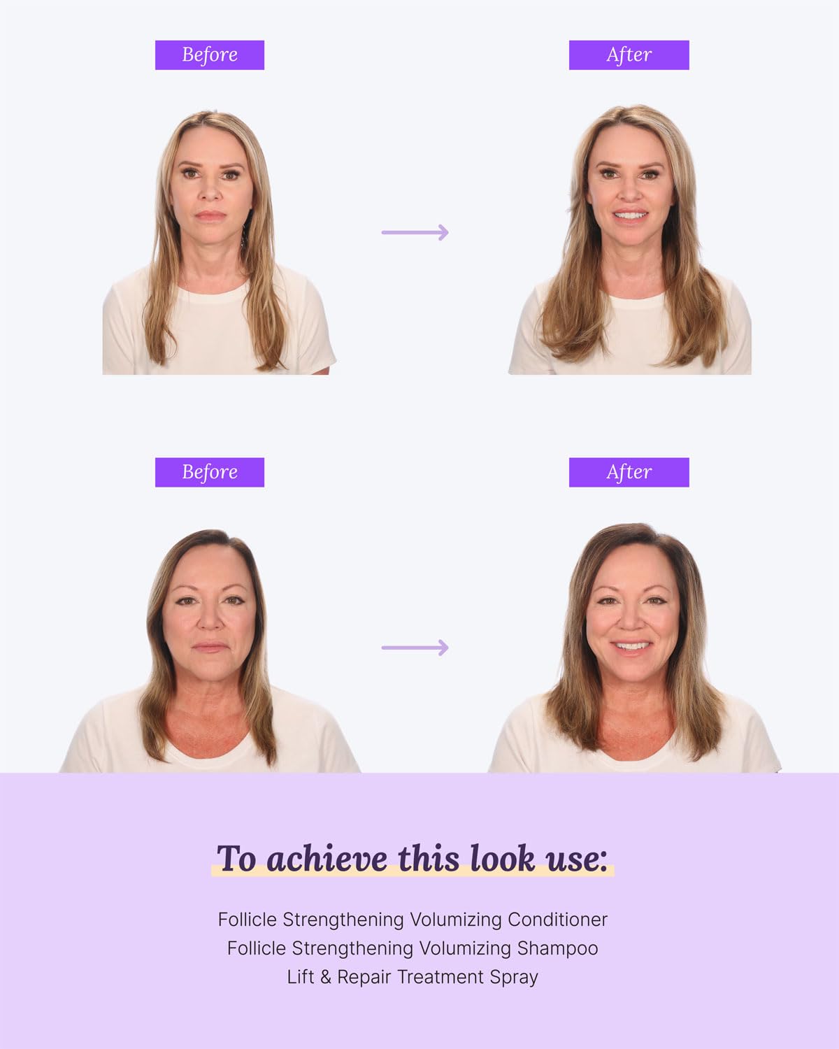 Keranique Anti Frizz Hair Mousse showing product details and directions.