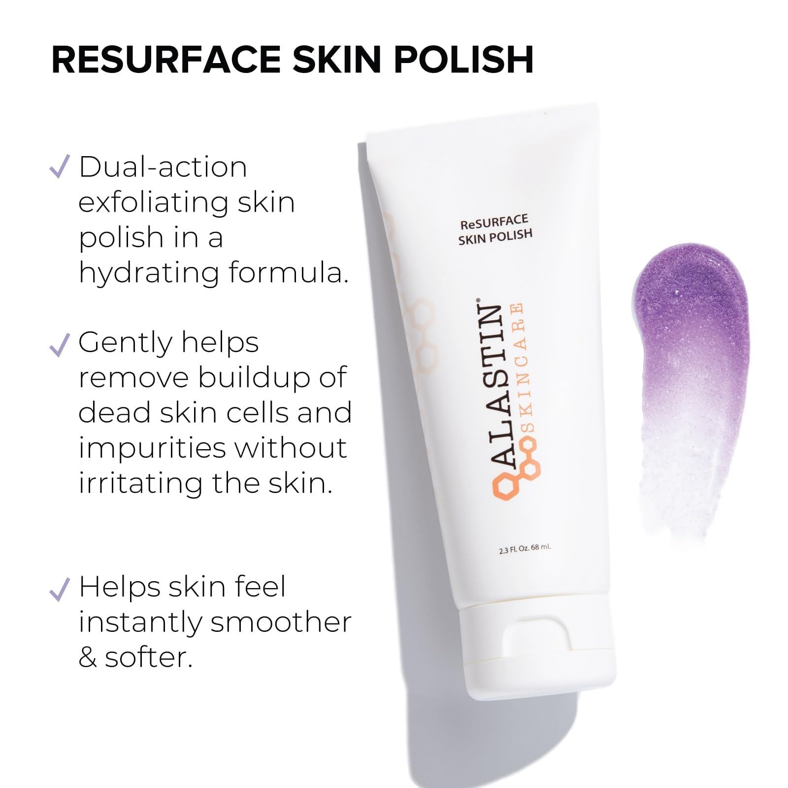 Alastin Skincare Resurface face scrub tube showing product branding