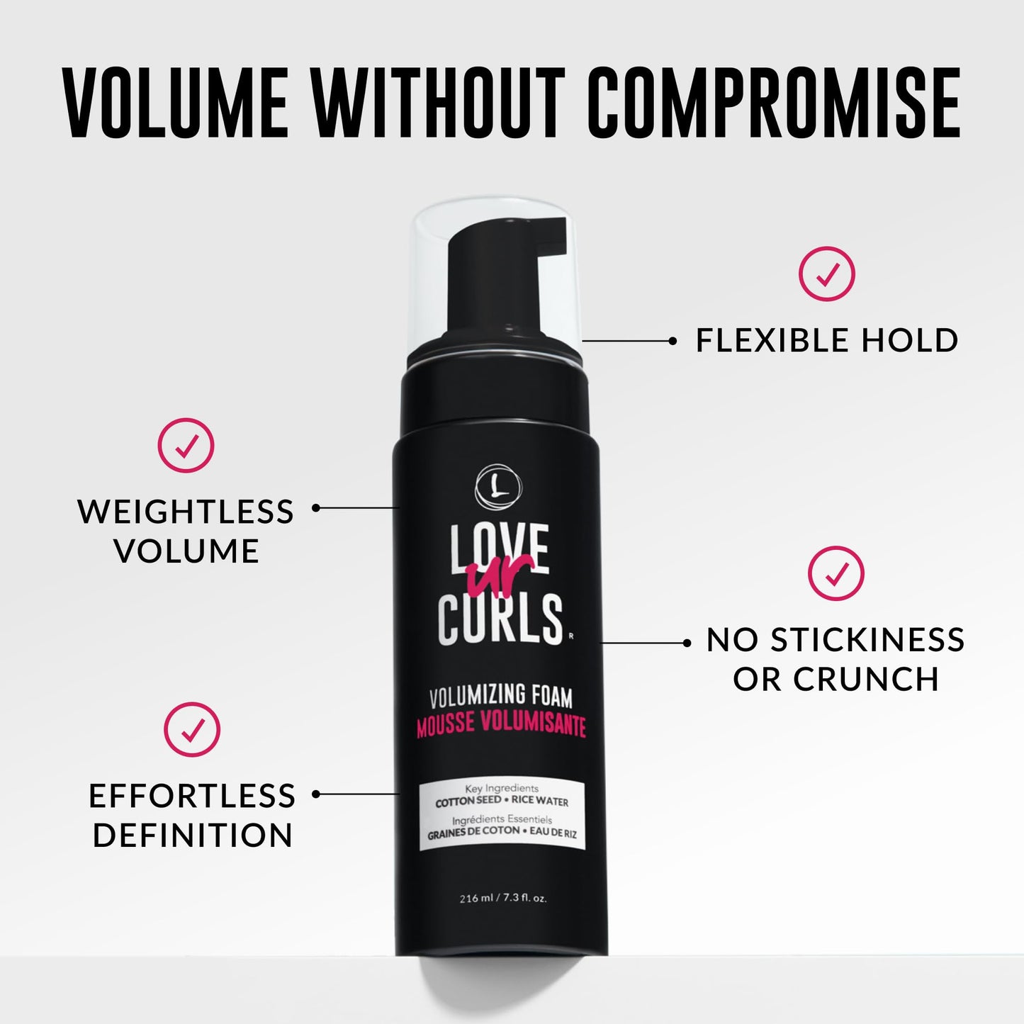 Love Ur Curls Lightweight Mousse texture detail