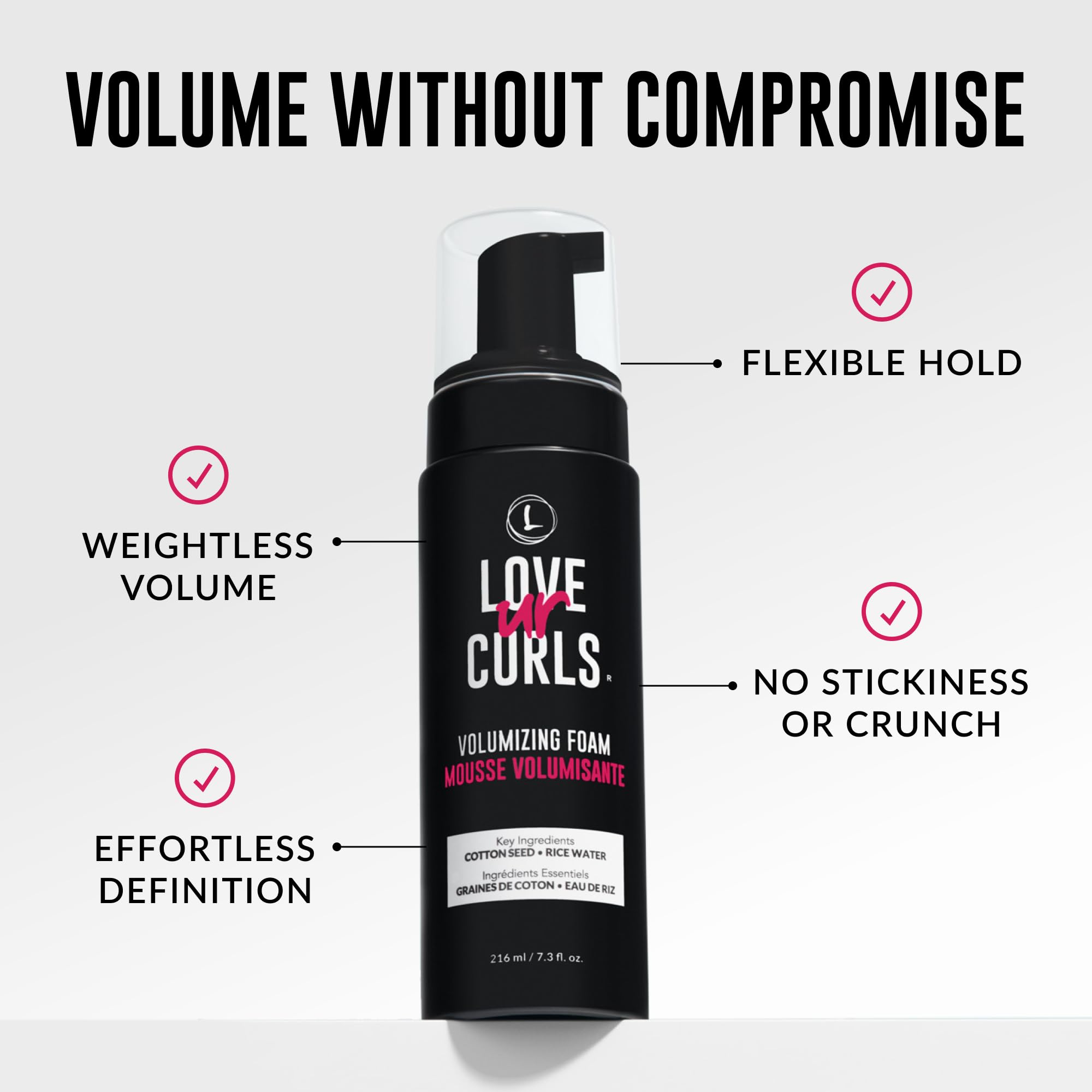 Love Ur Curls Lightweight Mousse texture detail