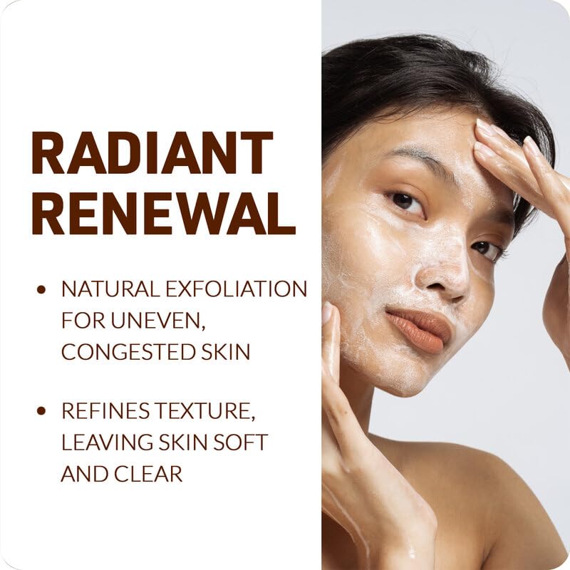 Dermatologist tested paraben free coconut oil free scrub texture close up