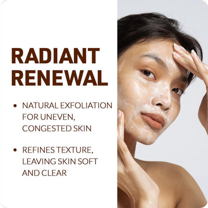 Dermatologist tested paraben free coconut oil free scrub texture close up