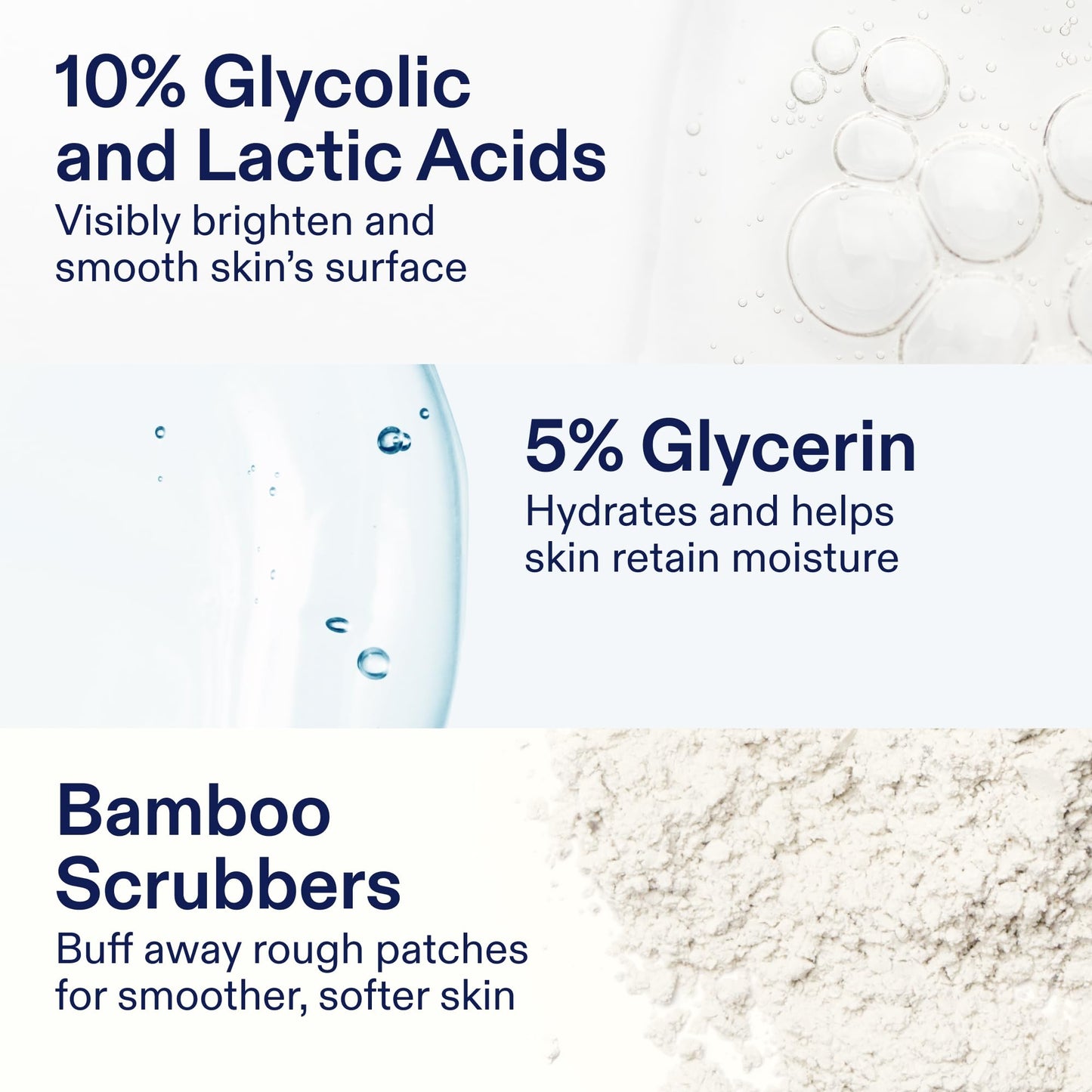 Vegan and cruelty free Skinfix body peel packaging highlighting clean skincare